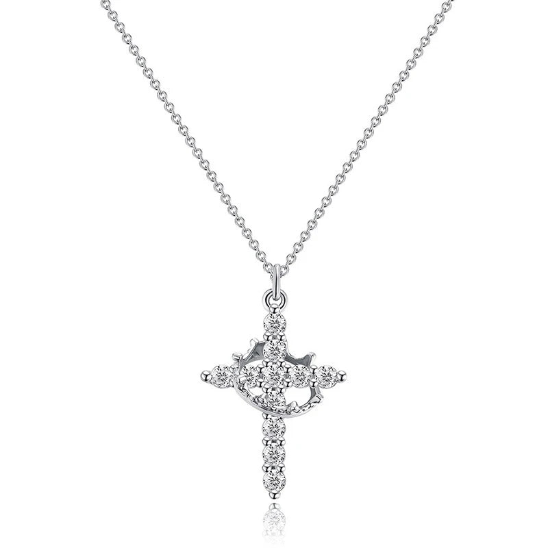 Cross & Crown Necklace